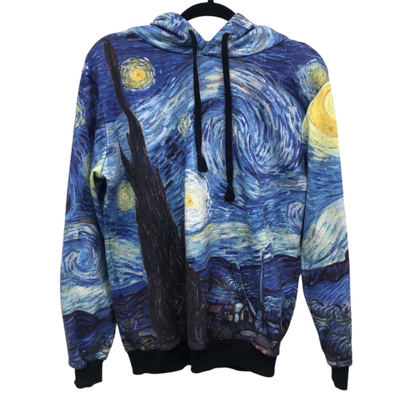 Van Gogh Tops - Van Gogh Starry Night Hoodie size L/XL